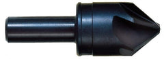 Hertel - 1/2" Head Diam, 1/4" Shank Diam, 6 Flute 82° High Speed Steel Countersink - All Tool & Supply