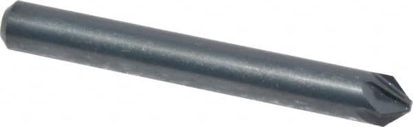 M.A. Ford - 3/16" Head Diam, 3/16" Shank Diam, 6 Flute 82° High Speed Steel Countersink - All Tool & Supply