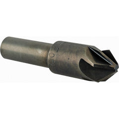 M.A. Ford - 1/2" Head Diam, 3/8" Shank Diam, 6 Flute 82° High Speed Steel Countersink - All Tool & Supply