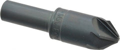 M.A. Ford - 3/4" Head Diam, 1/2" Shank Diam, 6 Flute 82° High Speed Steel Countersink - All Tool & Supply