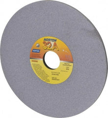 Norton - 8" Diam x 1-1/4" Hole x 1/4" Thick, I Hardness, 80 Grit Surface Grinding Wheel - Aluminum Oxide, Type 1, Medium Grade, 3,600 Max RPM, Vitrified Bond, No Recess - All Tool & Supply