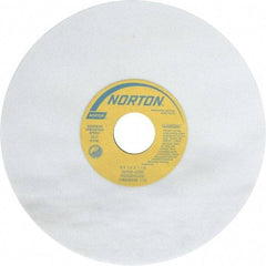 Norton - 8" Diam x 1-1/4" Hole x 1/4" Thick, J Hardness, 60 Grit Surface Grinding Wheel - Aluminum Oxide, Type 1, Medium Grade, 3,600 Max RPM, Vitrified Bond, No Recess - All Tool & Supply