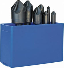 M.A. Ford - 7 Piece, 1/4 to 1" Head Diam, 82° Included Angle, Single End Countersink Set - All Tool & Supply