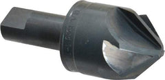 M.A. Ford - 1-1/2" Head Diam, 3/4" Shank Diam, 6 Flute 90° High Speed Steel Countersink - Bright Finish, 3-1/2" OAL, 0.43" Nose Diam, Single End, Straight Shank, Right Hand Cut - All Tool & Supply