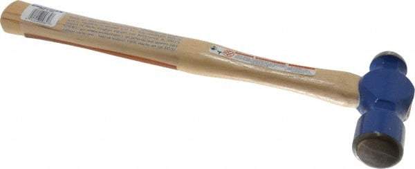 Vaughan Bushnell - 1-1/2 Lb Head Ball Pein Hammer - Hickory Handle, 15-1/4" OAL - All Tool & Supply