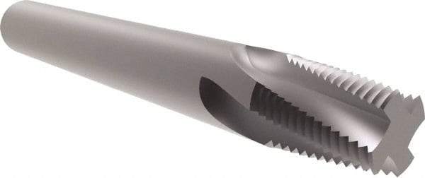 Allied Machine and Engineering - 1-11 BSPT, 0.62" Cutting Diam, 4 Flute, Solid Carbide Helical Flute Thread Mill - Internal/External Thread, 1.546" LOC, 4" OAL, 5/8" Shank Diam - All Tool & Supply