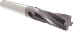 Allied Machine and Engineering - 1/2-20 UN, 0.37" Cutting Diam, 6 Flute, Solid Carbide Helical Flute Thread Mill - Internal/External Thread, 1" LOC, 3-1/2" OAL, 3/8" Shank Diam - Exact Industrial Supply