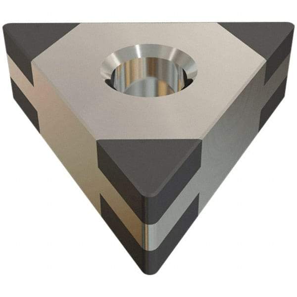 Iscar - TNGA331 TMC Grade IB55 CBN Turning Insert - Uncoated, 60° Triangle, 3/8" Inscr Circle, 3/16" Thick, 1/64" Corner Radius - All Tool & Supply