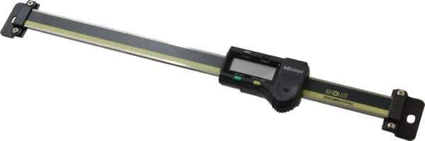 Mitutoyo - 0 to 8 Inch, 0.01mm Resolution Horizontal Electronic Linear Scale - 0.001 Inch Accuracy, Data Output, SR44 Battery - All Tool & Supply