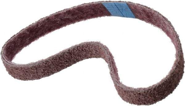 Brite Star - 3/4" Wide x 20-1/2" OAL, Aluminum Oxide Abrasive Belt - Aluminum Oxide, Medium, Nonwoven, Series SC-BS - All Tool & Supply