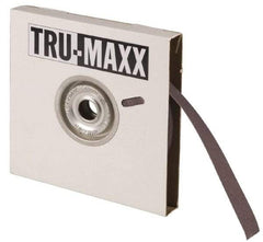 Tru-Maxx - 1" x 50 Yd 400 Grit Aluminum Oxide Cloth Roll - Super Fine Grade, J Weighted Backing - All Tool & Supply