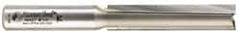 Amana Tool - 1/2" Diam, 1/2" Shank Diam, 2-1/2" Length of Cut, 2 Flute Straight Plunge Router Bit - 4-1/2" Overall Length, Carbide Tipped - All Tool & Supply