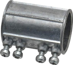 Thomas & Betts - 1-1/4" Trade, Die Cast Zinc Set Screw EMT Conduit Coupling - Noninsulated - All Tool & Supply