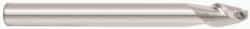 Accupro - 1/2" Diam, 2" LOC, 2 Flute Solid Carbide Ball End Mill - Uncoated, Single End, 4" OAL, 1/2" Shank Diam, Spiral Flute - All Tool & Supply