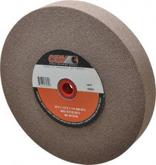 Camel Grinding Wheels - 60 Grit Aluminum Oxide Bench & Pedestal Grinding Wheel - 10" Diam x 1-1/4" Hole x 1-1/2" Thick, 2483 Max RPM, M Hardness, Medium Grade , Vitrified Bond - All Tool & Supply