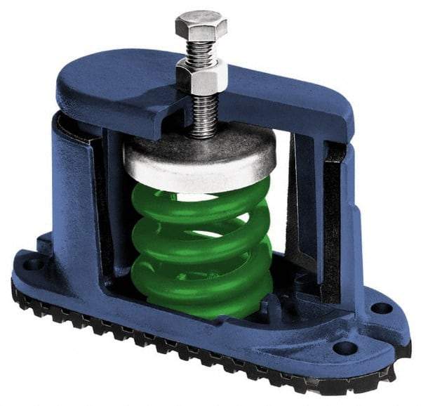 Mason Ind. - 1/2 x 4 Bolt Thread, 5-3/4" Long x 2-3/4" Wide x 5-5/8" High Stud Mount Leveling Pad & Mount - 750 Max Lb Capacity - All Tool & Supply