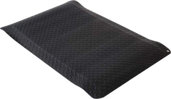 Wearwell - 3 Ft. Long x 2 Ft. Wide x 9/16 Inch Thick, Vinyl Diamond Plate Surface Pattern, Electrically Conductive Antistatic Matting - 1 x 106 Ohm Surface to Surface, 8 x 106 Ohm Surface to Ground Resistivity, Black - All Tool & Supply