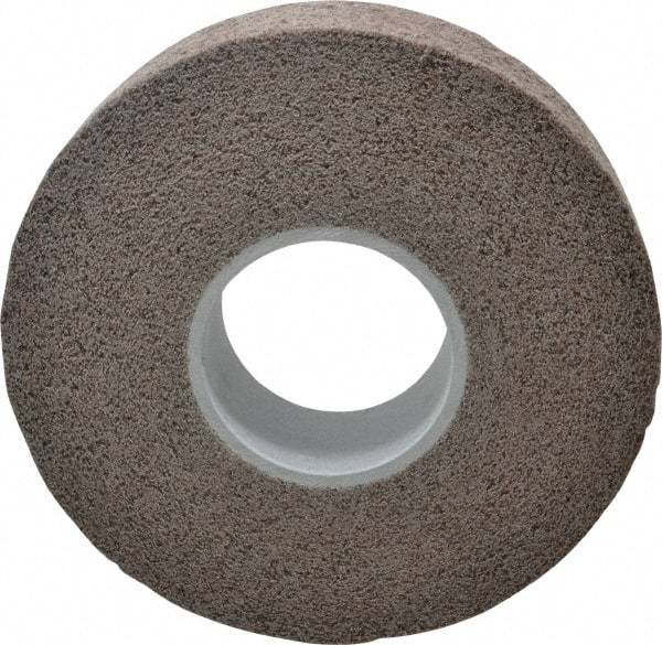 3M - 8" Diam, 2" Face Width, 3" Center Hole, Medium Grade, Aluminum Oxide Deburring Wheel - Convolute, Hard Density 7 Grade, 4,500 RPM - All Tool & Supply