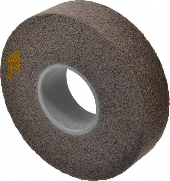 3M - 8" Diam, 2" Face Width, 3" Center Hole, Fine Grade, Aluminum Oxide Deburring Wheel - Convolute, Medium Density 5 Grade, 4,500 RPM - All Tool & Supply