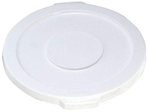 Rubbermaid - Round Lid for Use with 10 Gal Round Trash Cans - White, Polyethylene, For 2632 Brute Trash Cans - All Tool & Supply