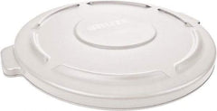 Rubbermaid - Round Lid for Use with 20 Gal Round Trash Cans - White, Polyethylene, For Brute Trash Cans - All Tool & Supply