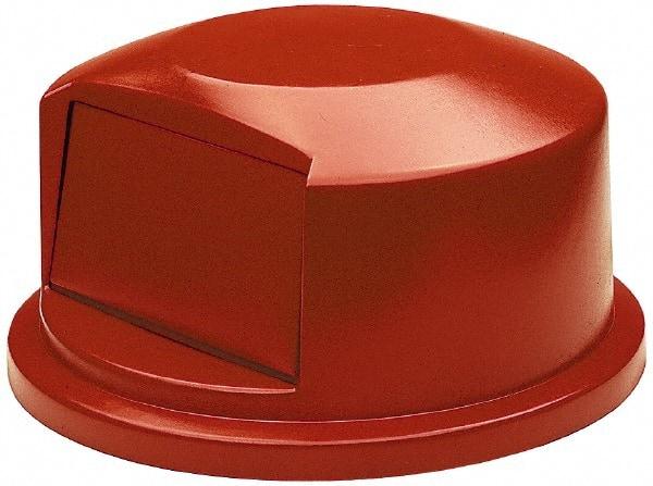 Rubbermaid - Round Lid for Use with 44 Gal Round Trash Cans - Red, Polyethylene, For 2643 Brute Trash Cans - All Tool & Supply