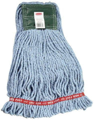 Rubbermaid - 5" Green Head Band, Medium Blended Fiber Loop End Mop Head - 4 Ply, Use for General Purpose - All Tool & Supply