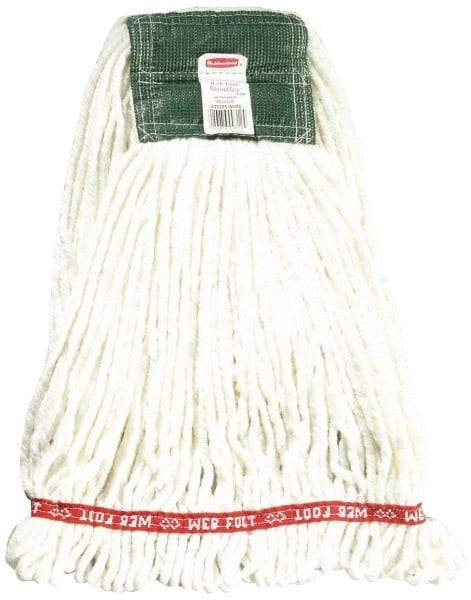 Rubbermaid - 5" Green Head Band, Medium Blended Fiber Loop End Mop Head - 4 Ply, Use for General Purpose - All Tool & Supply