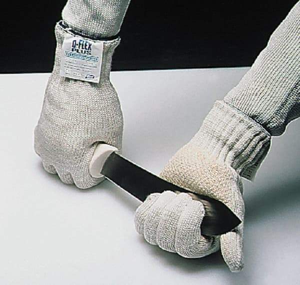 SHOWA - Size S (7), ANSI Cut Lvl 5, Puncture Lvl 1, Abrasion Lvl 1, Rubber Coated Cut Resistant Gloves - Palm Coated, Stainless Steel Lining, Knit Wrist, White, Right - All Tool & Supply