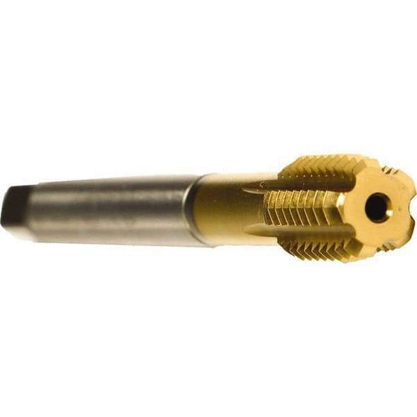 Emuge - 1/2-20 UNF 2BX Modified Bottoming Thread Forming Tap - Cobalt, TiN Finish, 3.937" OAL, 0.512" Thread Length, Right Hand Thread, Series Druck - All Tool & Supply