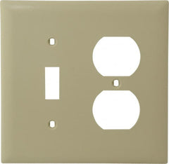 Pass & Seymour - 2 Gang, 4-1/2 Inch Long x 4-3/4 Inch Wide, Standard Combination Wall Plate - All Tool & Supply