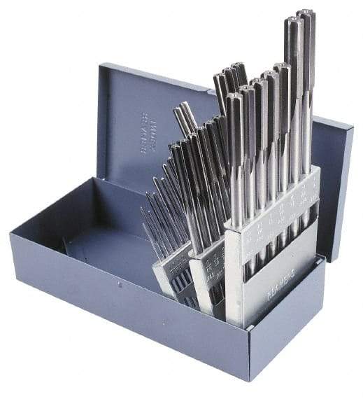 Alvord Polk - 1/16" to 1/4", Chucking Reamer Set - Straight Flute, Right Hand Cut, 13 Pieces - All Tool & Supply