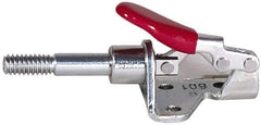 De-Sta-Co - 2,500 Lb Load Capacity, Flanged Base, Carbon Steel, Standard Straight Line Action Clamp - 6 Mounting Holes, 0.34" Mounting Hole Diam, 0.62" Plunger Diam, Straight Handle - All Tool & Supply