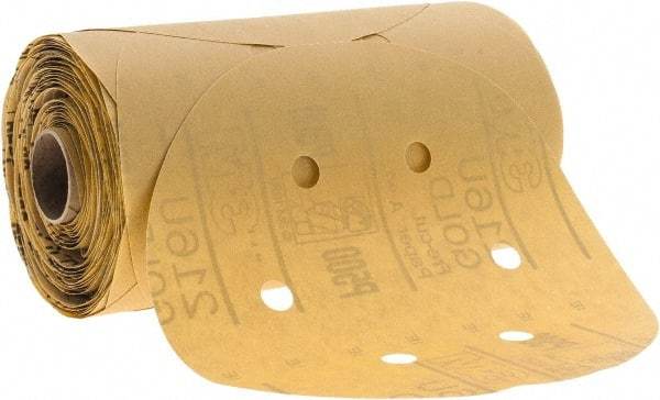 3M - 6" Diam, 800 Grit Aluminum Oxide Adhesive PSA Disc - Super Fine Grade, Gold, A Weighted Backing, Flexible, Use with Random Orbital Sanders - All Tool & Supply