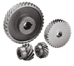 Boston Gear - 10 Pitch, 4" Pitch Diam, 4.141" OD, 40 Tooth Helical Gear - 7/8" Face Width, 3/4" Bore Diam, 14.5° Pressure Angle, Steel - All Tool & Supply