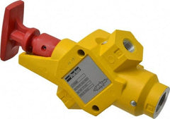 Parker - 3/8" NPT Safety Lockout Valve - 3-Way, 2 Position, Handle, 6.6 CV Rate, 250 Max psi & 160°F Max Temp - All Tool & Supply