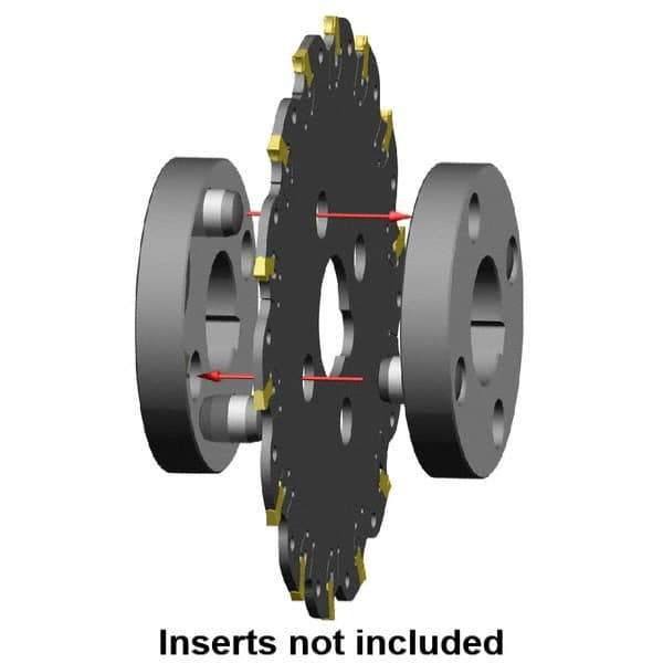 Kennametal - Arbor Hole Connection, 0.1575" Cutting Width, 1.378" Depth of Cut, 125mm Cutter Diam, 1.2598" Hole Diam, 11 Tooth Indexable Slotting Cutter - KVNS Toolholder, 3.900 Insert - All Tool & Supply