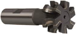 Whitney Tool Co. - 3/16" Radius, 3/8" Circle Diam, 1-3/8" Cutter Diam, 3/4" Cutting Width, Shank Connection, Concave Radius Cutter - 3/4" Shank Diam, 3-1/2" OAL, Carbide-Tipped, Uncoated, Profile Ground, 6 Teeth, Weldon Flat - All Tool & Supply