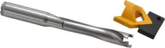 Kennametal - 13 to 13.49mm Diam, 5xD, 67.56mm Max Depth, 9/16" Shank Diam, 82.3mm Flute, 133.35mm OAL, Replaceable Tip Drill - KTIP05156HP Insert, P Seat Size, Series KenTIP - All Tool & Supply