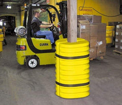 Eagle - 24" Wide x 24" Deep x 42" High, High Density Polyethylene Column Protector - Fits 6" Columns, Yellow - All Tool & Supply