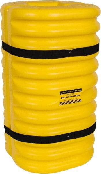 Eagle - 24" Wide x 24" Deep x 42" High, High Density Polyethylene Column Protector - Fits 8" Columns, Yellow - All Tool & Supply