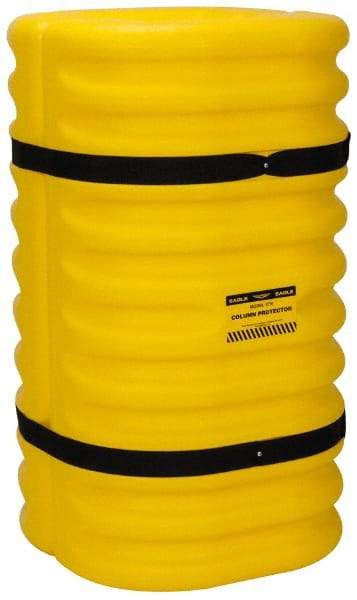 Eagle - 24" Wide x 24" Deep x 42" High, High Density Polyethylene Column Protector - Fits 10" Columns, Yellow - All Tool & Supply