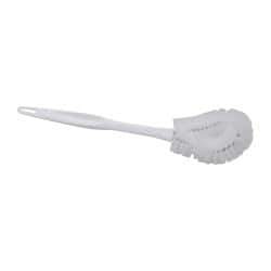 PRO-SOURCE - 17" OAL Toilet Bowl Brush - Polypropylene Bristles, 13" Plastic Handle, White - All Tool & Supply