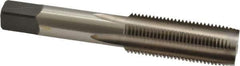 Kennametal - 11/16-16 UNF 4 Flute Bright Finish High Speed Steel Straight Flute Standard Hand Tap - Bottoming, Right Hand Thread, 4.03" OAL, 1.063" Thread Length, H3 Limit, Oversize - All Tool & Supply