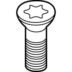 Kennametal - Cap Screw for Indexables - M16x1.5 Thread - All Tool & Supply