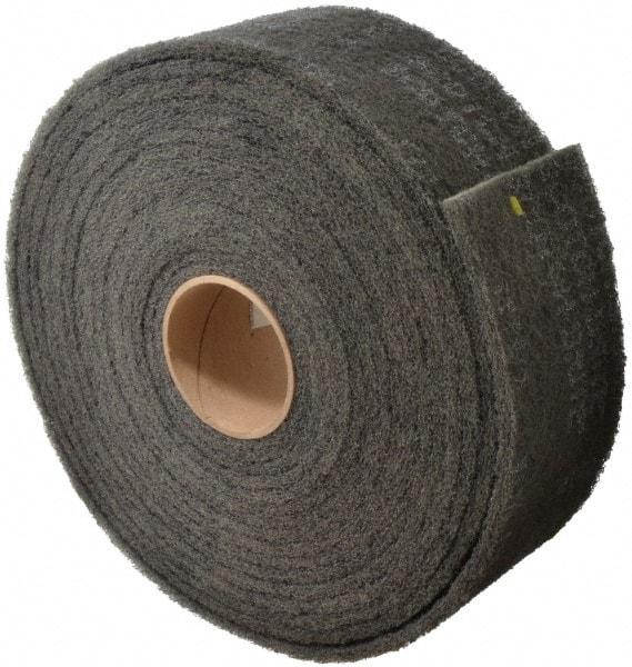 3M - 30' Long x 4" Wide Nonwoven Roll - Very Fine Grade, Gray, Silicon Carbide - All Tool & Supply