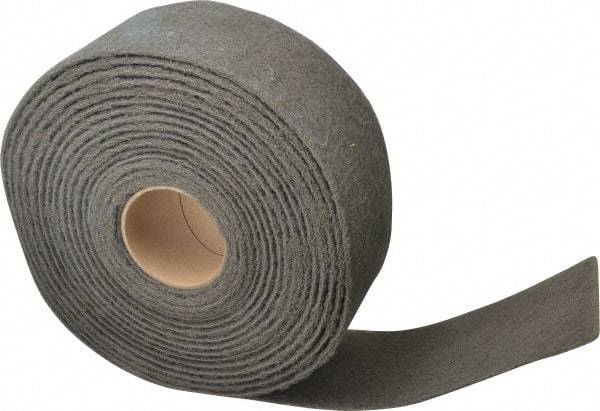 3M - 30' Long x 4" Wide Nonwoven Roll - Very Fine Grade, Gray, Silicon Carbide - All Tool & Supply