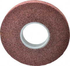 3M - 8" Diam, 1" Face Width, 3" Center Hole, Medium Grade, Aluminum Oxide Deburring Wheel - Convolute, Medium Density 5 Grade, 4,500 RPM - All Tool & Supply