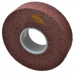 3M - 8" Diam, 2" Face Width, 3" Center Hole, Medium Grade, Aluminum Oxide Deburring Wheel - Convolute, Medium Density 5 Grade, 4,500 RPM - All Tool & Supply