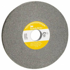 3M - 14" Diam, 2" Face Width, 8" Center Hole, Fine Grade, Silicon Carbide Deburring Wheel - Convolute, Hard Density 8 Grade, 2,550 RPM - All Tool & Supply